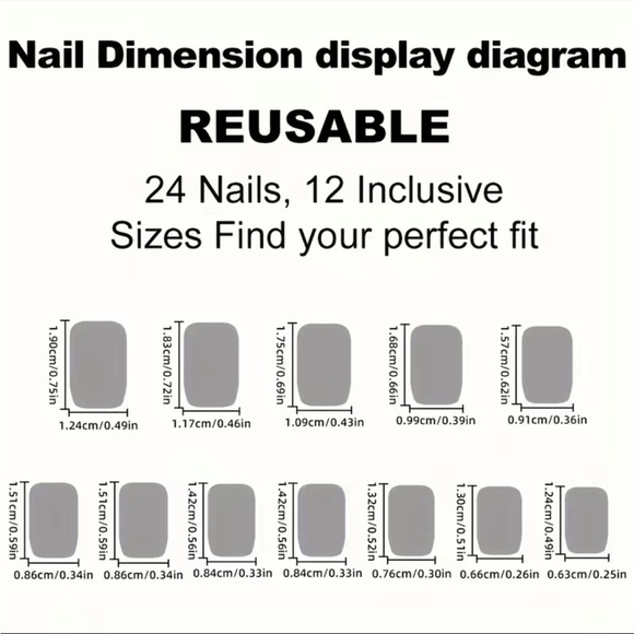 Acrylic Medium Square Tip Pastel French Manicure Rainbow Nails Professional Art - Picture 3 of 7